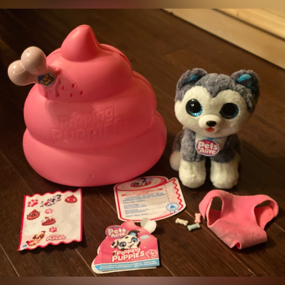 Pets Alive Pooping Puppies (Husky) Like New!